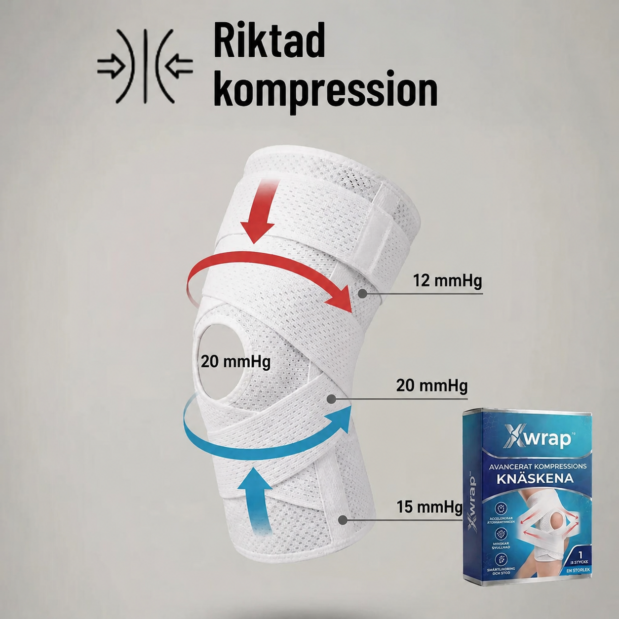Xwrap™ – Justerbart knäbandage