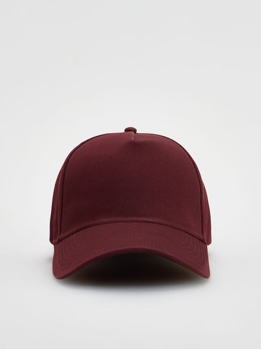 Casquette en velours rouge