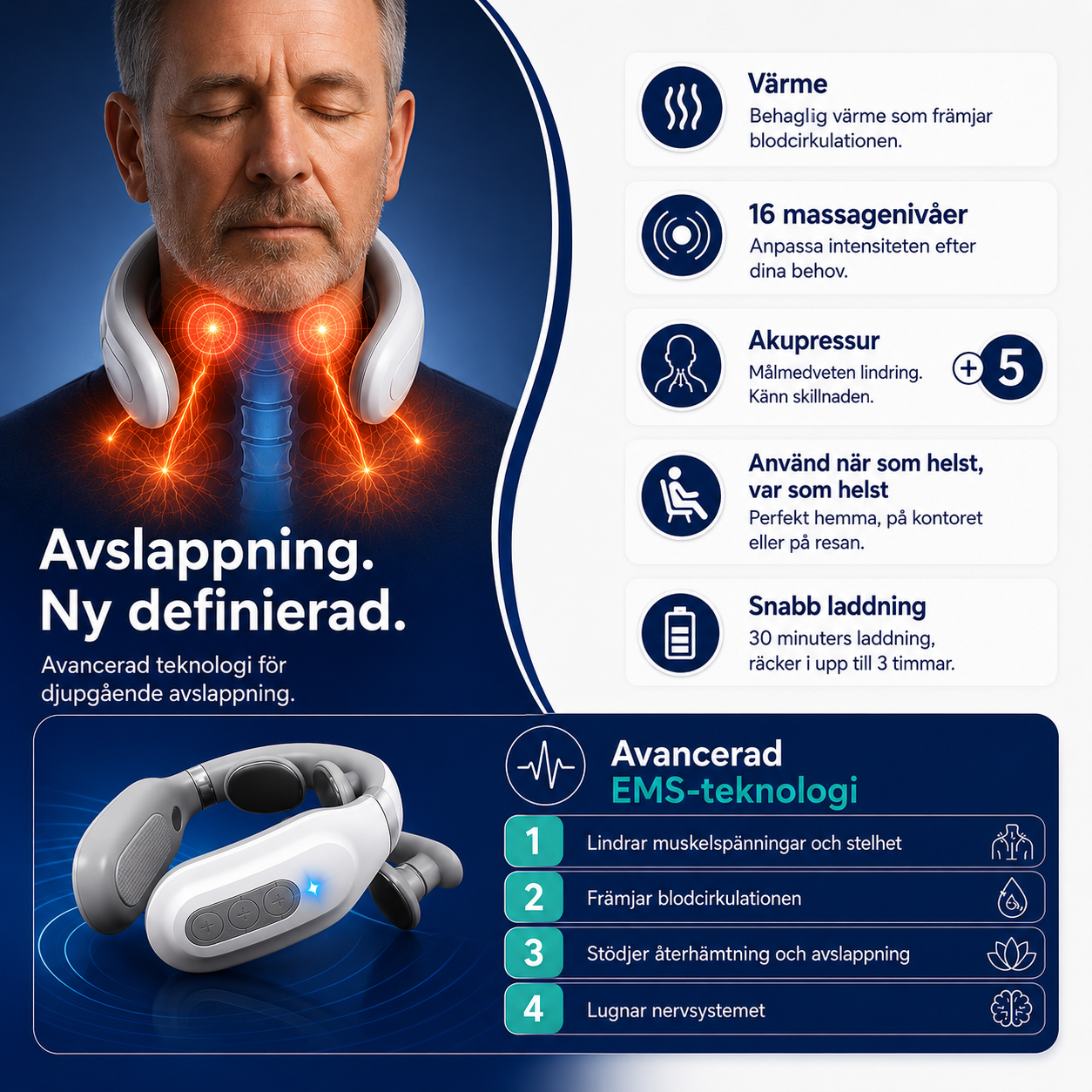 Nektiva™ – Avkoppling för nacke och axlar