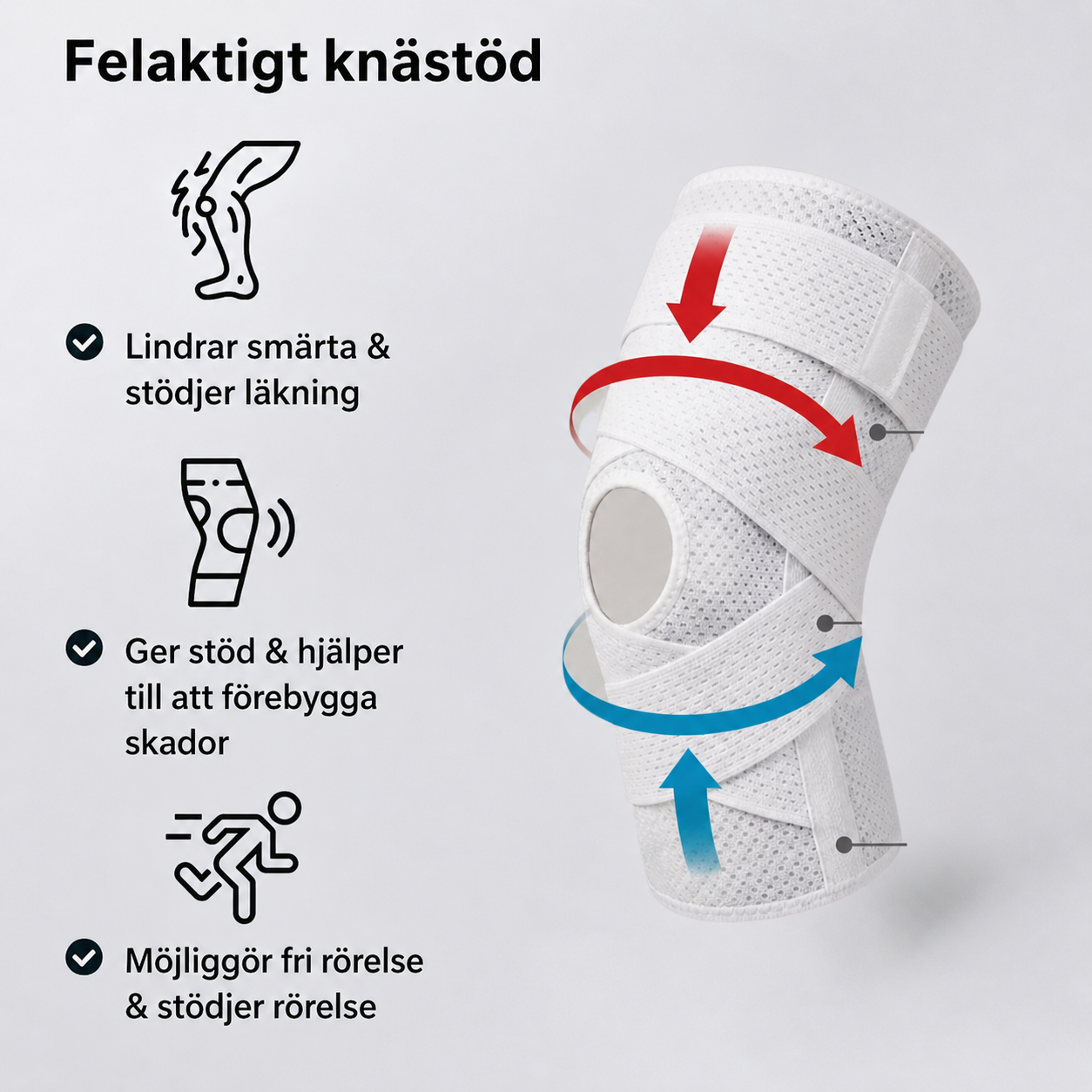 Xwrap™ – Justerbart knäbandage