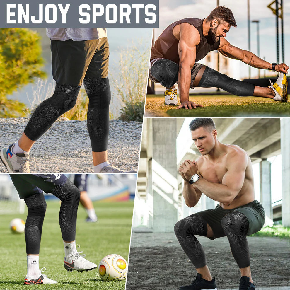 Manchons de compression pour le genou de football – Lot de 2 (FKR05)