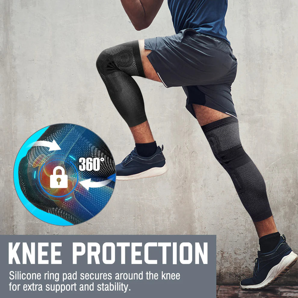 Manchons de compression pour le genou de football – Lot de 2 (FKR05)