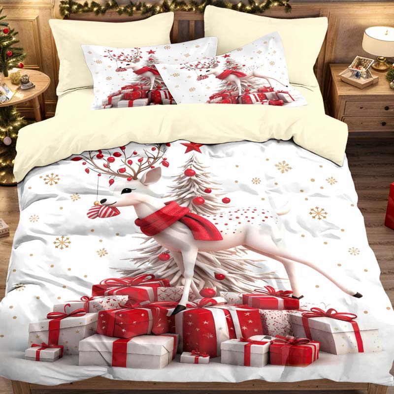 Inyarae - Set di Biancheria da Letto di Natale